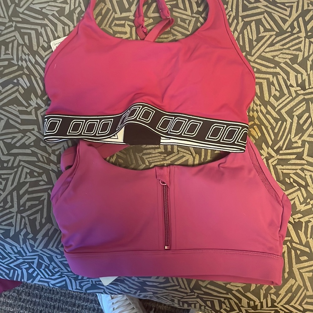 Burgundy high impact sports bra